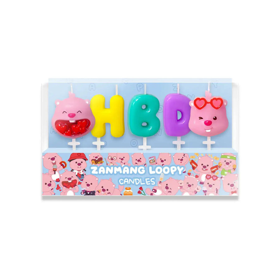 Kakao Friends x Zanmang Loopy - Happy Birthday Candles - Kakao Friends - Candle - Harumio