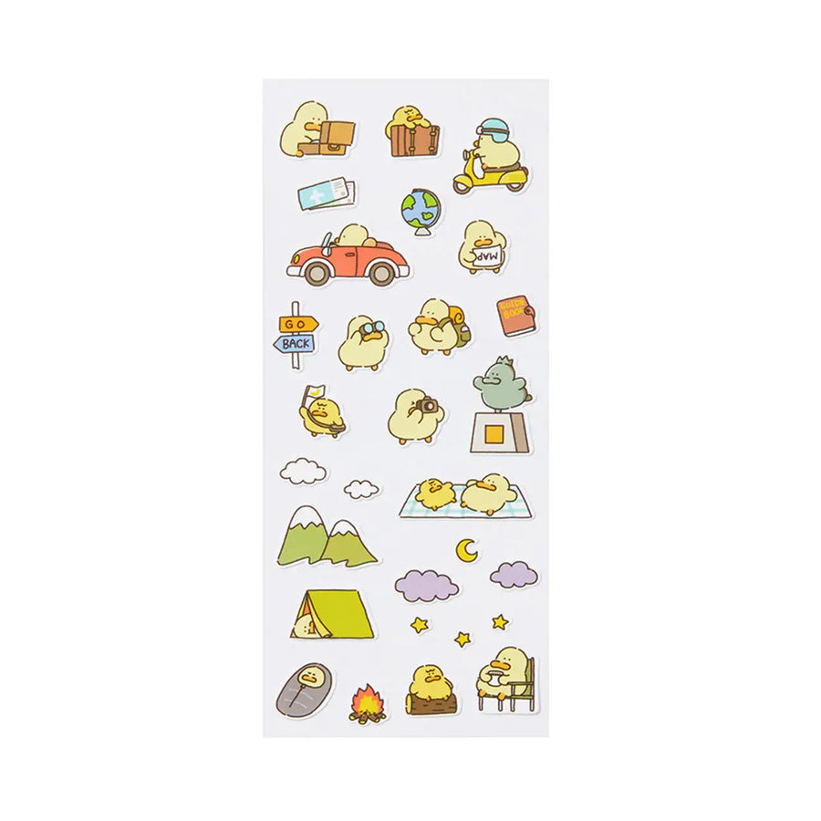 Kakao Friends - Kim Baduck Travel Sticker Set - Kakao Friends - Home & Living, Accessories - Harumio