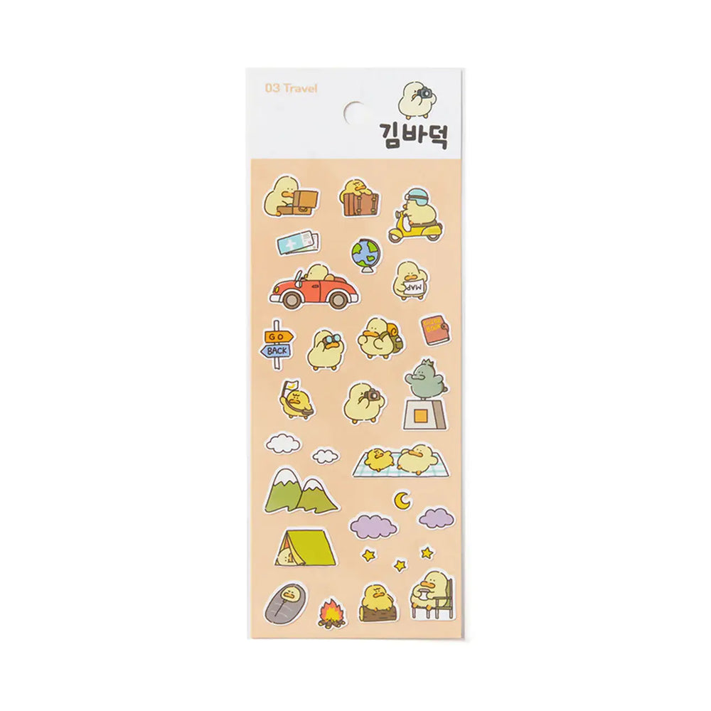 Kakao Friends - Kim Baduck Travel Sticker Set - Kakao Friends - Home & Living, Accessories - Harumio