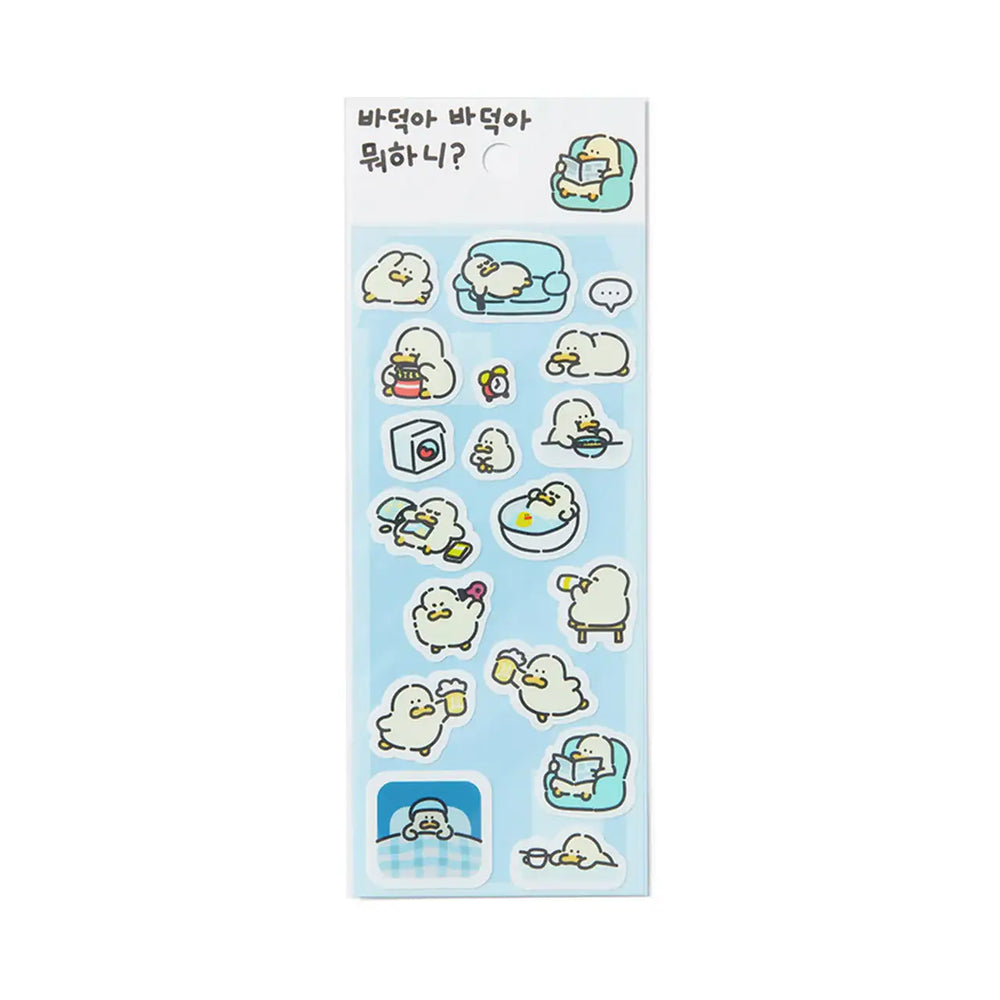 Kakao Friends - Kim Baduck Plate Sticker Set - Kakao Friends - Home & Living, Accessories - Harumio