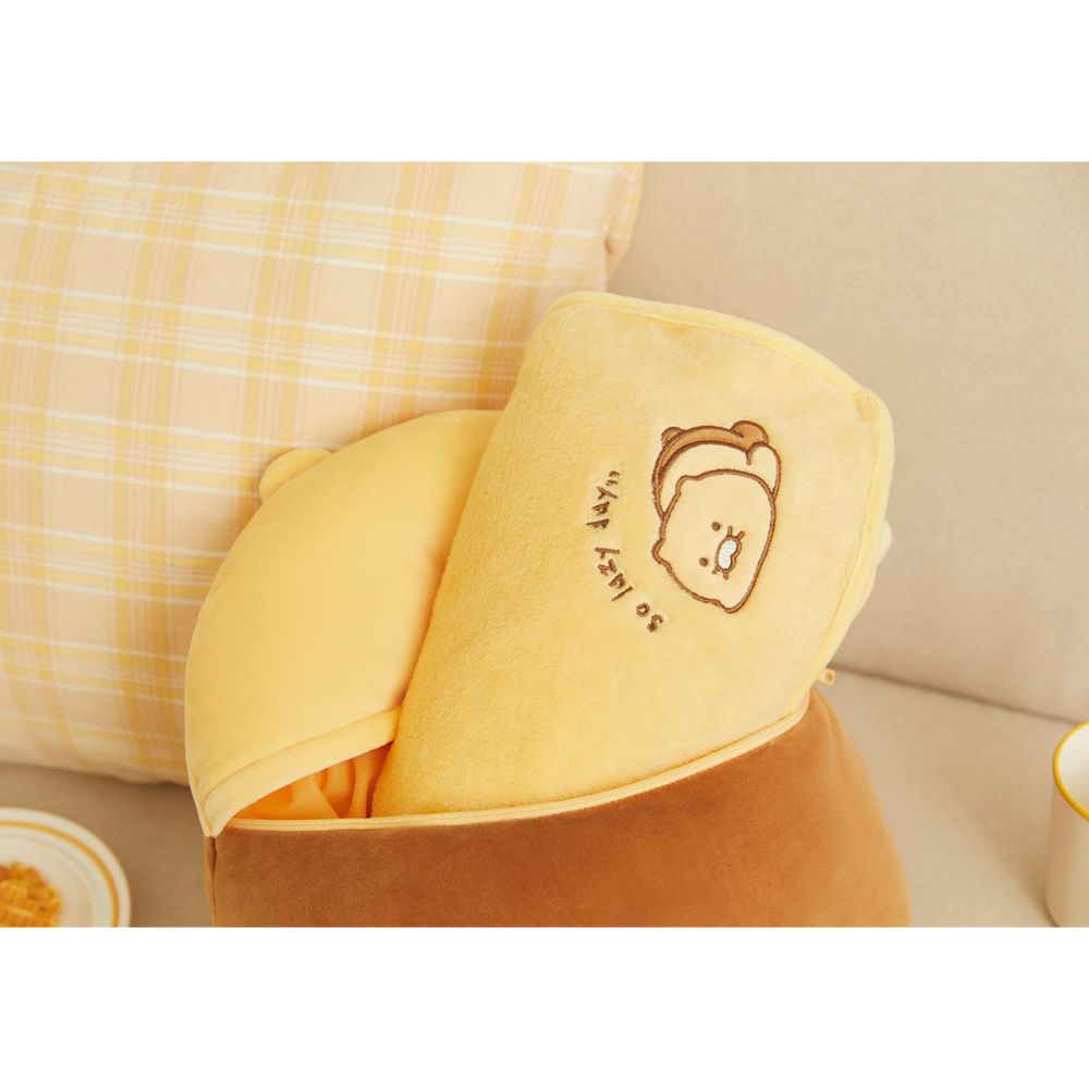 Kakao Friends - Choonsik Cozy Car Cushion Blanket