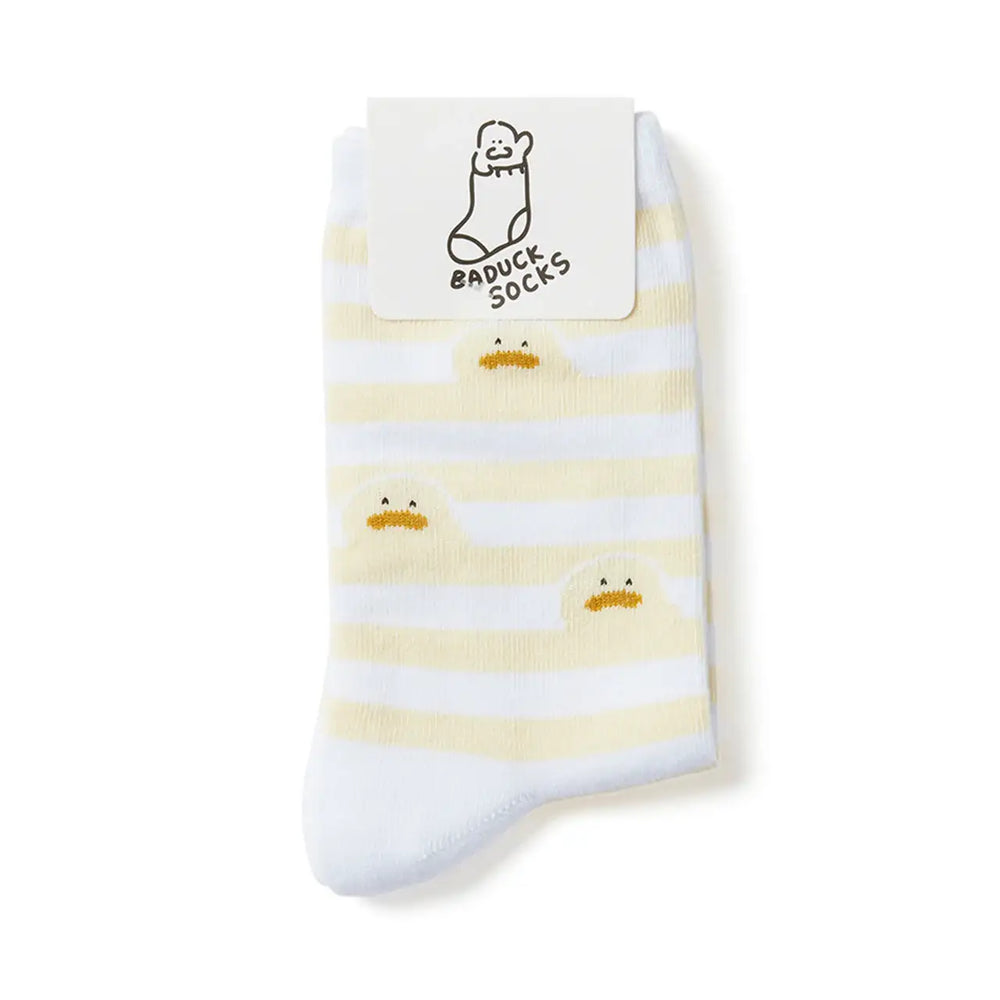 Kakao Friends - Kim Baduck Stripe Socks - Kakao Friends - Home & Living, Accessories - Harumio