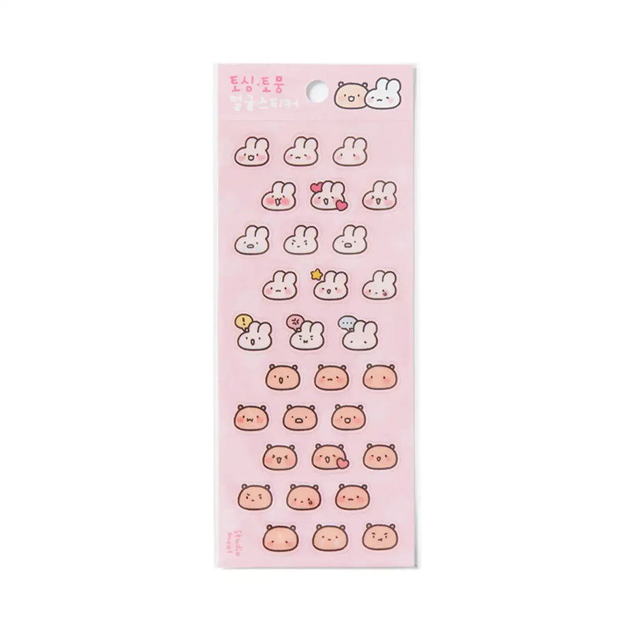 Kakao Friends - Tosim Face Sticker - Kakao Friends - Home & Living, Accessories - Harumio