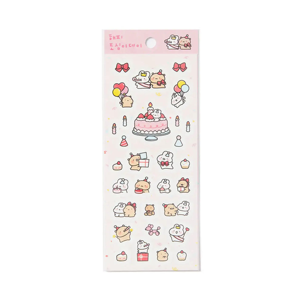 Kakao Friends - Happy Birthday Tosim Sticker - Kakao Friends - Home & Living, Accessories - Harumio