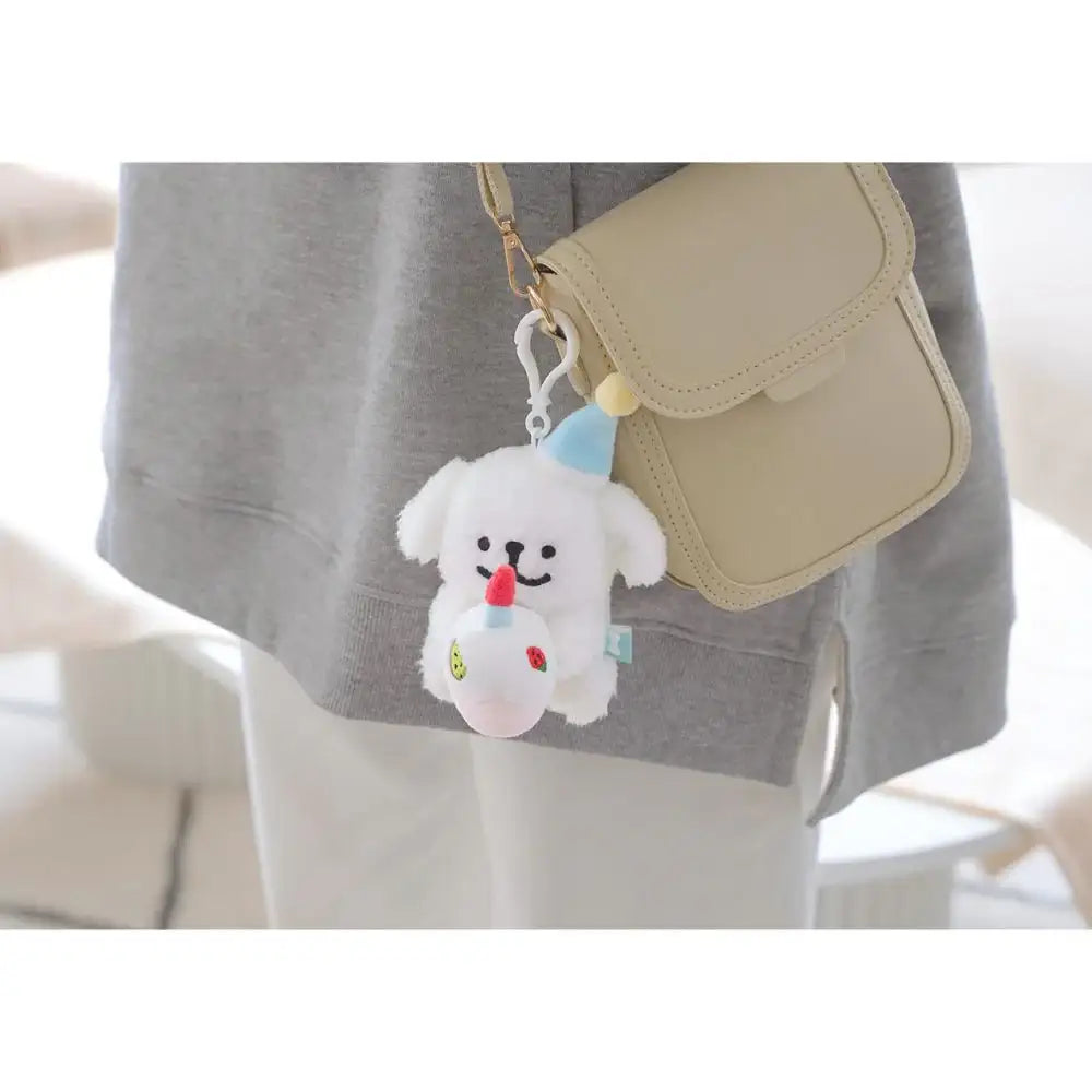 Kakao Friends - Good Wishes Maltese Figure Doll Keyring - Kakao Friends - Keyring - Harumio