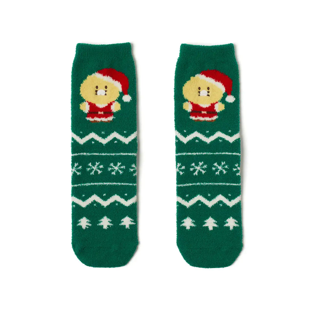 Kakao Friends - Santa Choonsik Fluffy Socks - Kakao Friends - Home & Living, Accessories - Harumio
