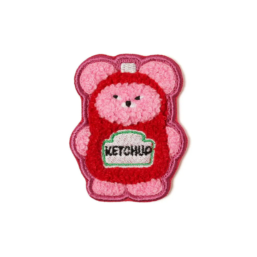 Kakao Friends - Pingsabi Bear Full Body Ketchup Wappen Sticker - Kakao Friends - Home & Living, Accessories - Harumio