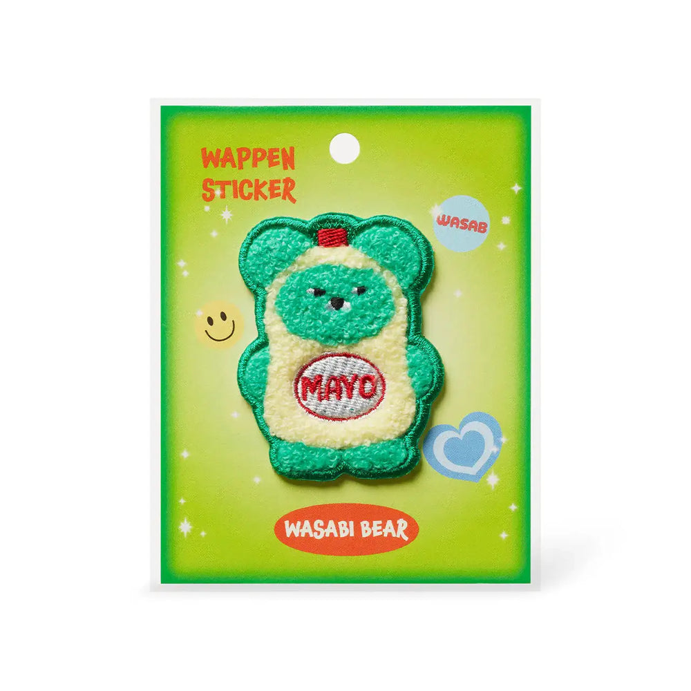 Kakao Friends - Wasabi Bear Mayo Wappen Sticker - Kakao Friends - Home & Living, Accessories - Harumio
