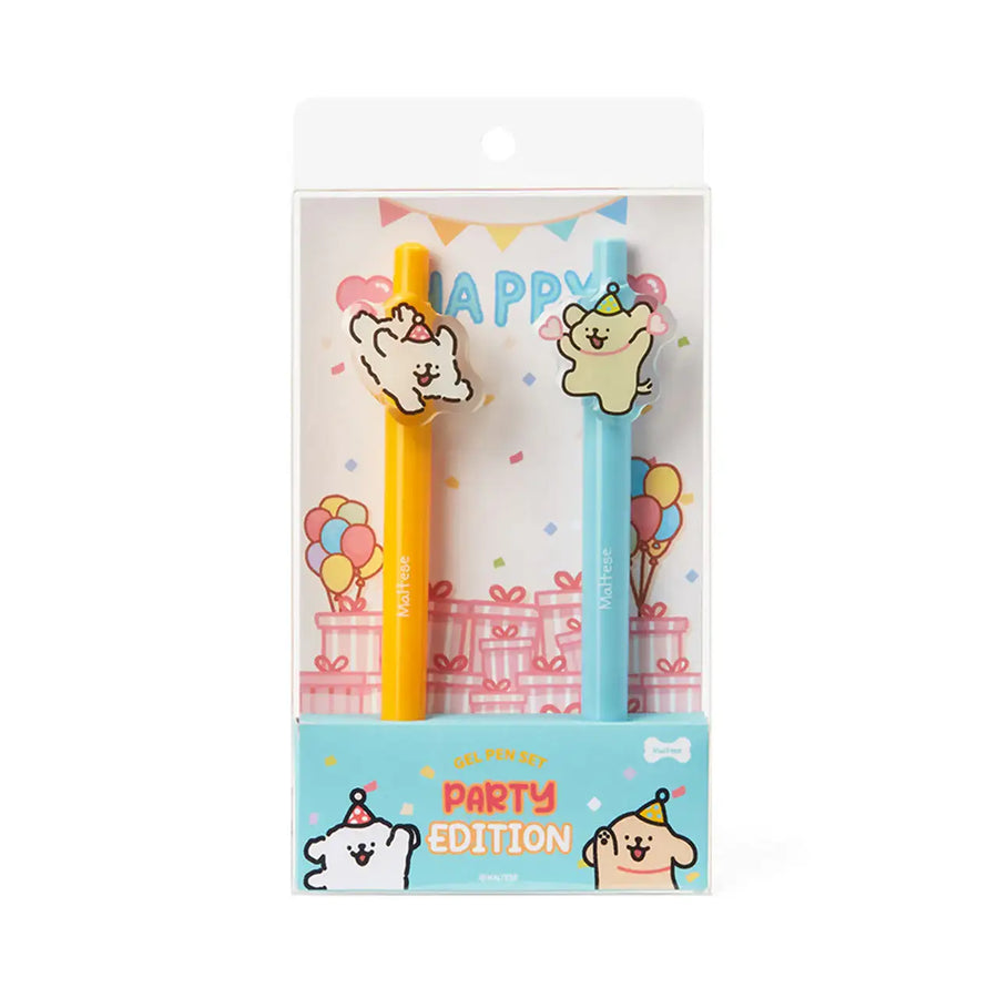 Kakao Friends - Maltese Party Ballpoint Pen Set - Kakao Friends - Home & Living, Accessories - Harumio