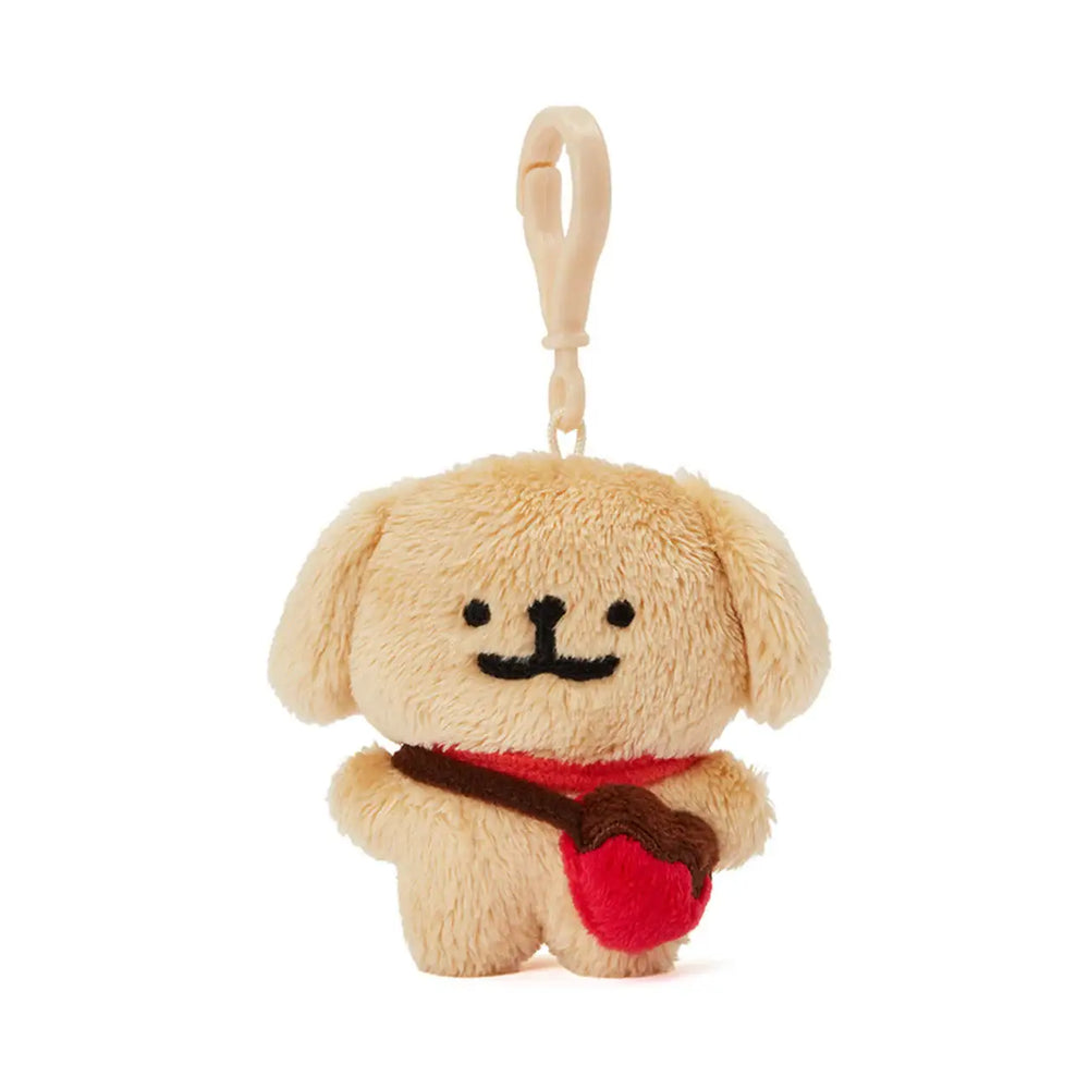 Kakao Friends - Retriever Chocolate Heart Flat Doll Keyring - Kakao Friends - Home & Living, Accessories - Harumio