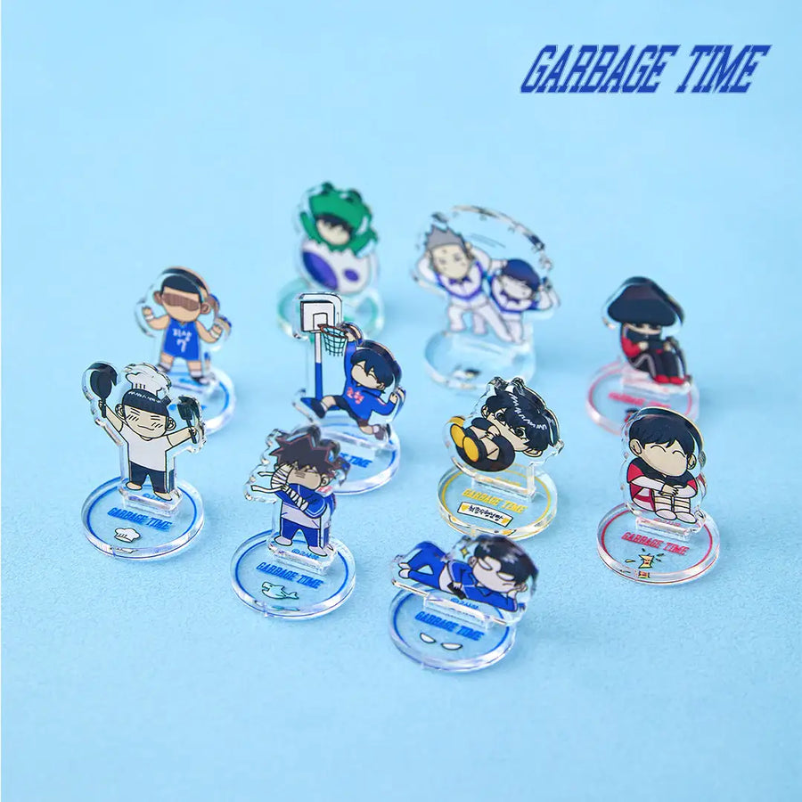 Garbage Time - Random Mini Acrylic Stand - Webtoon Friends - Acrylic Stand - Harumio