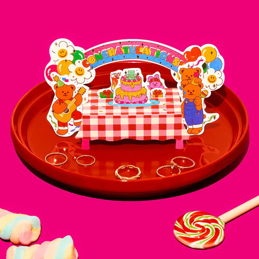 Wiggle Wiggle - Party Time Pop-up Card - Wiggle Wiggle - Clothing - Harumio