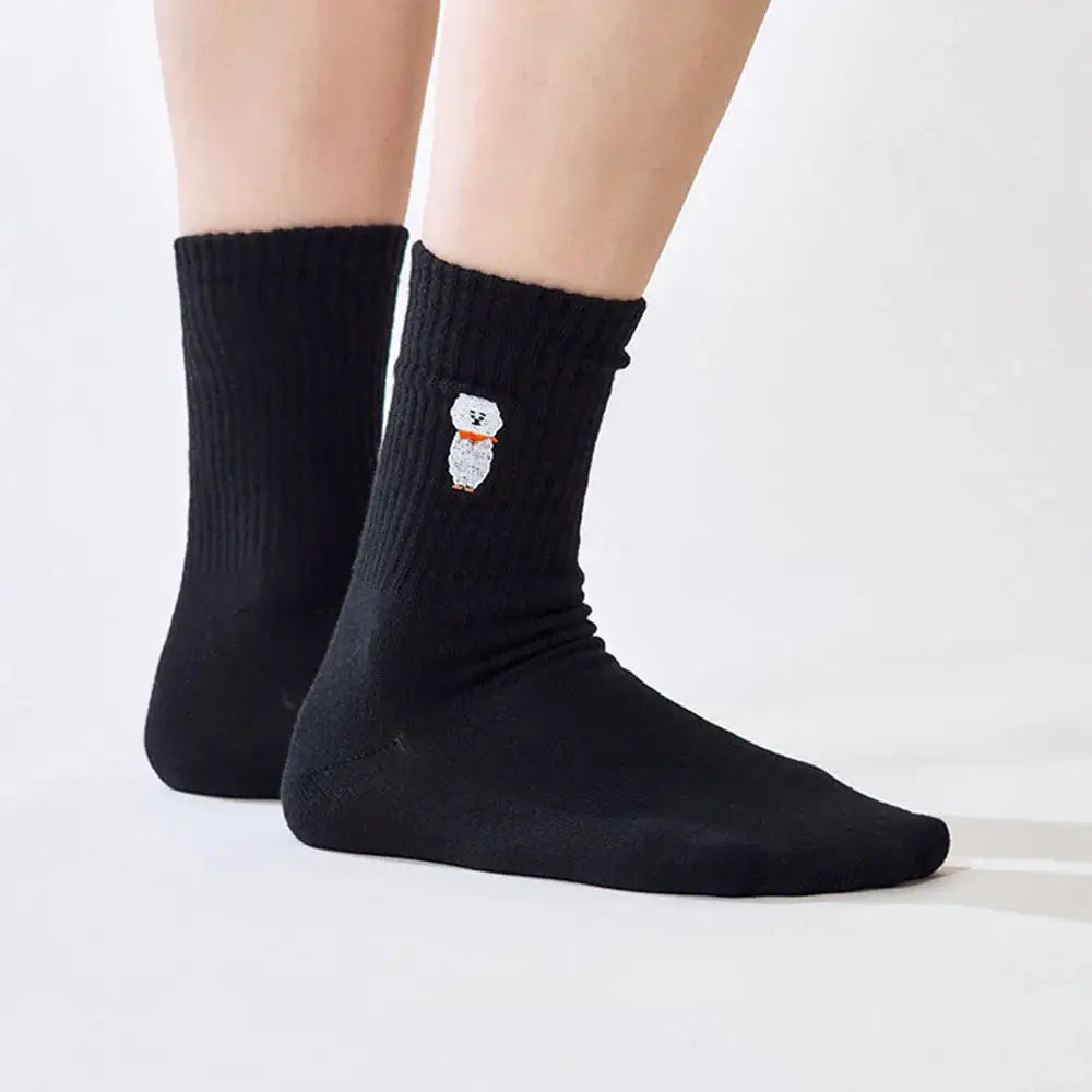 BT21 - RJ Basic Lip Embroidery Socks - BT21 - Socks - Harumio BT21 - RJ Basic Lip Embroidery Socks - BT21 - Socks - Harumio