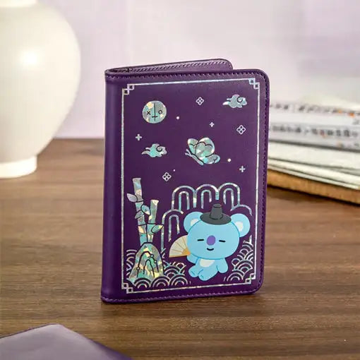 BT21 - Premium K-Edition Mother-of-pearl Graphic Passport Case - Line Friends - Passport Case - Harumio