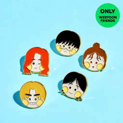 Rendezvous - Enamel Pin - Webtoon Friends - Home & Living, Accessories - Harumio