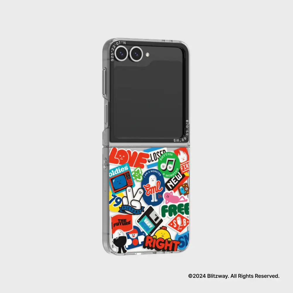 SLBS - Sticky Monster Lab Slim Impression Case (Galaxy Z Flip6) - SLBS - Phone Case - Harumio SLBS - Sticky Monster Lab Slim Impression Case (Galaxy Z Flip6) - SLBS - Phone Case - Harumio