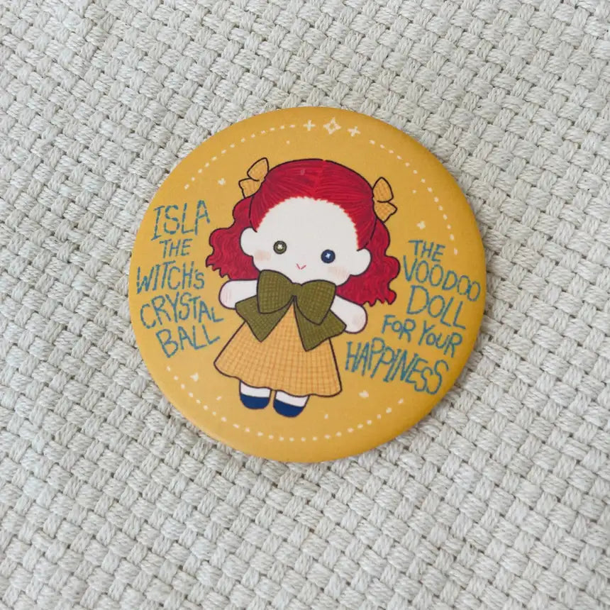 The First Night With the Duke - Asla's Doll/Cat Pin Button - eComiX - Home & Living, Accessories - Harumio