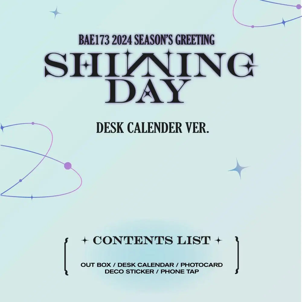 BAE173 - 2024 Season's Greetings (Desk Calendar Version) - Everline Co., Ltd. / Cube Entertainment - Merchandise - Harumio