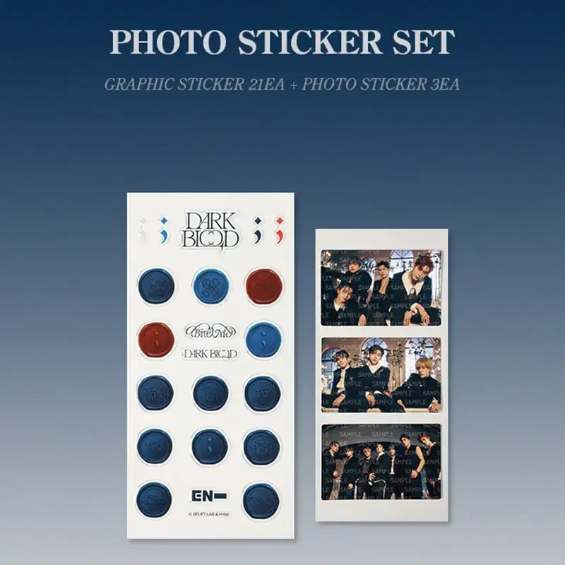 ENHYPEN - Dark Blood - Photo Sticker Set - ENHYPEN - Stickers - Harumio