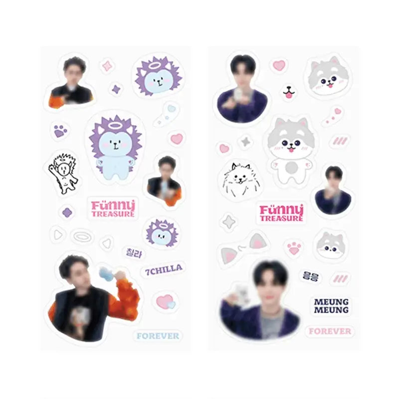TREASURE - Funny Treasure - Clear Sticker Set - TREASURE - Sticker - Harumio