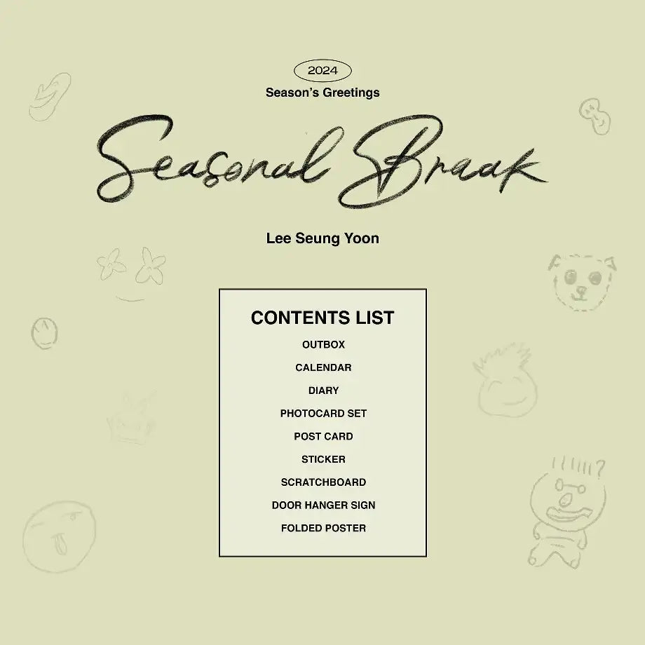 Lee Seung Yoon - 2024 Season's Greetings - Lee Seung Yoon - Merchandise - Harumio