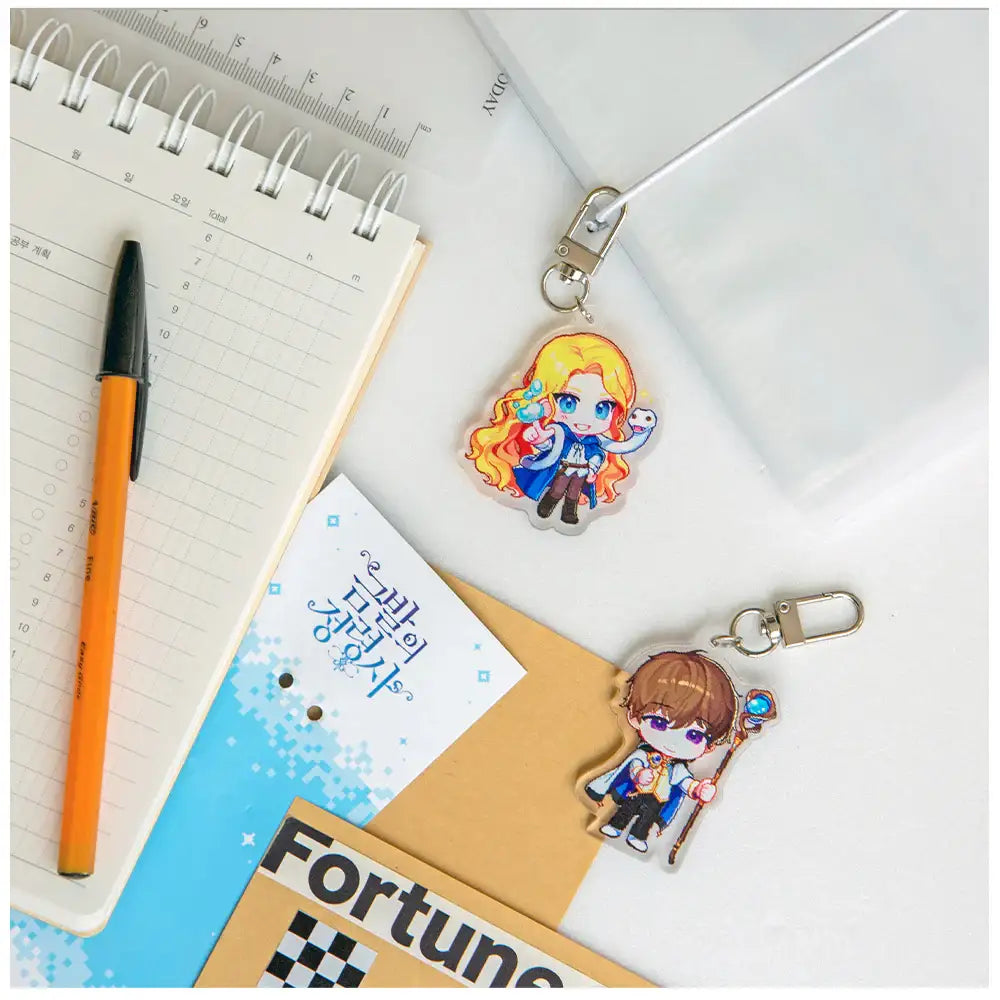 The Golden-Haired Summoner - Acrylic Keyring - Lezhin - Acrylic Keyring - Harumio