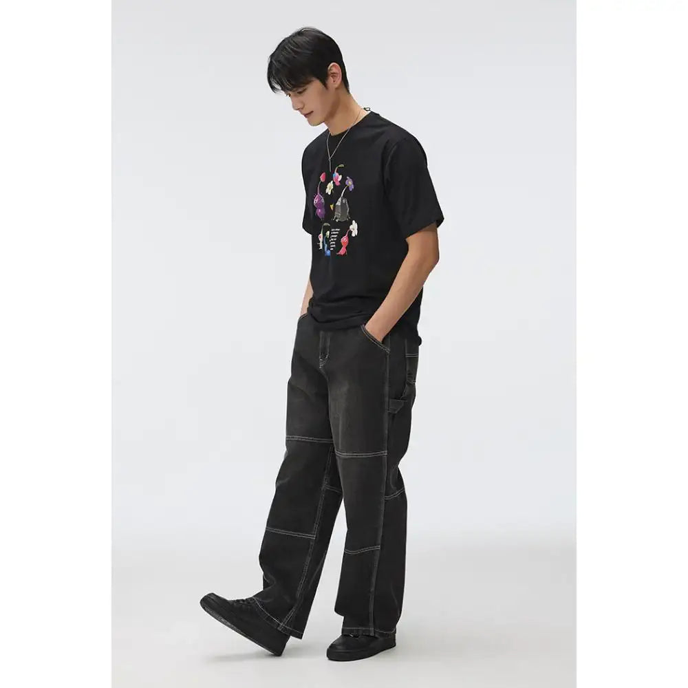 SPAO x PIKMIN - The Group Short Sleeve T-Shirt - SPAO - T-Shirt - Harumio SPAO x PIKMIN - The Group Short Sleeve T-Shirt - SPAO - T-Shirt - Harumio