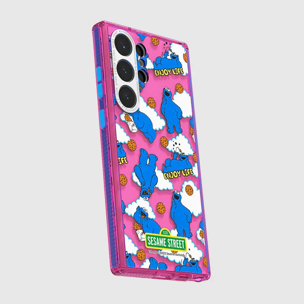 SLBS - Sesame Street Variety Case Pink Cookie (S23 Ultra) - SLBS - Home & Living, Accessories - Harumio