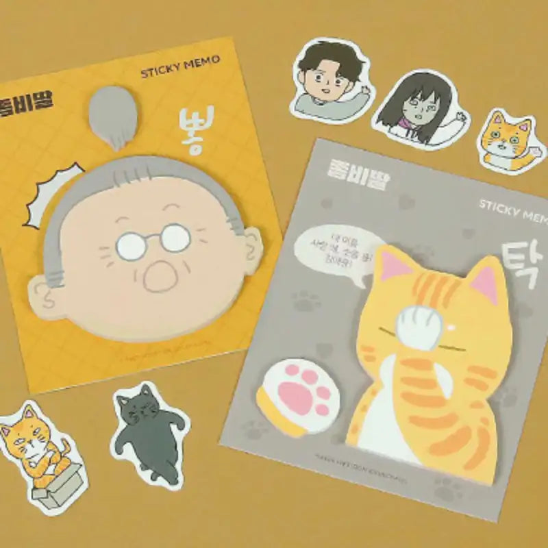 My Daughter Is a Zombie - Memo Pad - Webtoon Friends - Stationery - Harumio