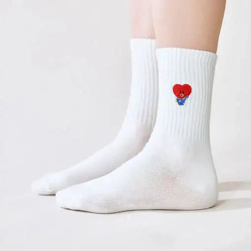 BT21 - TATA Embroidery Socks - BT21 - Socks - Harumio