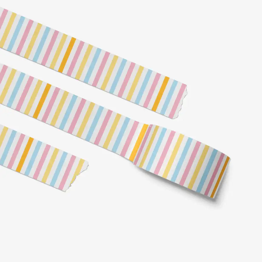 studioAM - Cute Pastel Strips Masking Tape - Marpple Shop - Masking Tape - Harumio