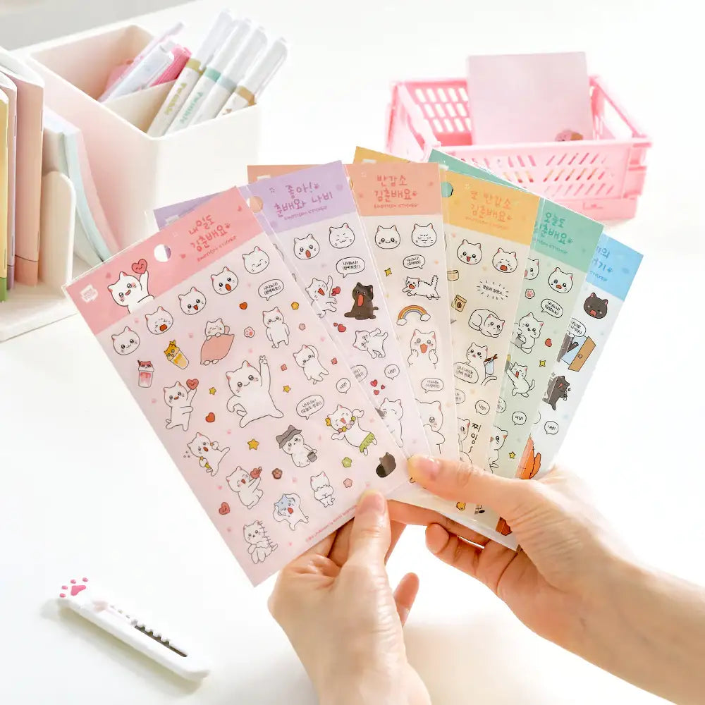 Meow Man - Emoticon Sticker - Webtoon Friends - Home & Living, Accessories - Harumio Meow Man - Emoticon Sticker - Webtoon Friends - Home & Living, Accessories - Harumio