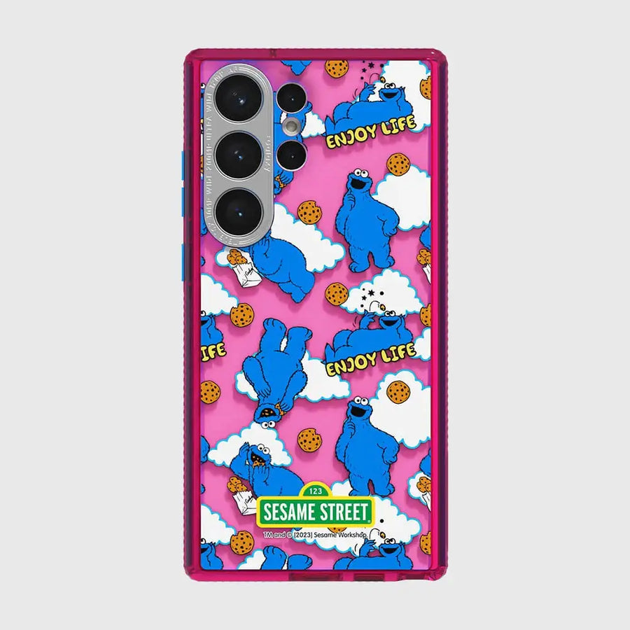 SLBS - Sesame Street Variety Case Pink Cookie (S23 Ultra) - SLBS - Home & Living, Accessories - Harumio