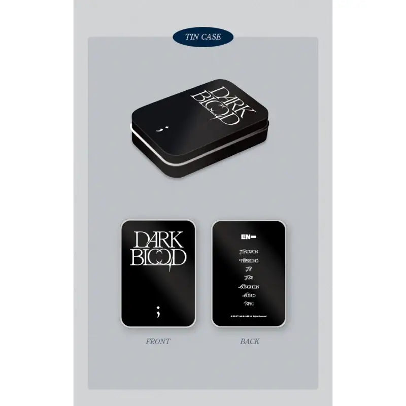 ENHYPEN - Dark Blood - Photo Card & Tin Case Set - ENHYPEN - Photocard - Harumio ENHYPEN - Dark Blood - Photo Card & Tin Case Set - ENHYPEN - Photocard - Harumio