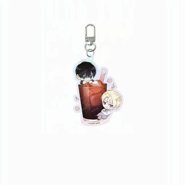 Guiding Hazard x Mofun - Spring Cafe Acrylic Keyring - Mofun - Acrylic Keyring - Harumio