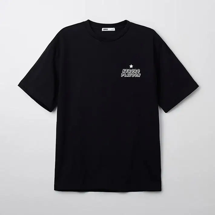 SPAO x Sergeant Frog Keroro - Black Short Sleeve T-Shirt - SPAO - T-Shirt - Harumio SPAO x Sergeant Frog Keroro - Black Short Sleeve T-Shirt - SPAO - T-Shirt - Harumio