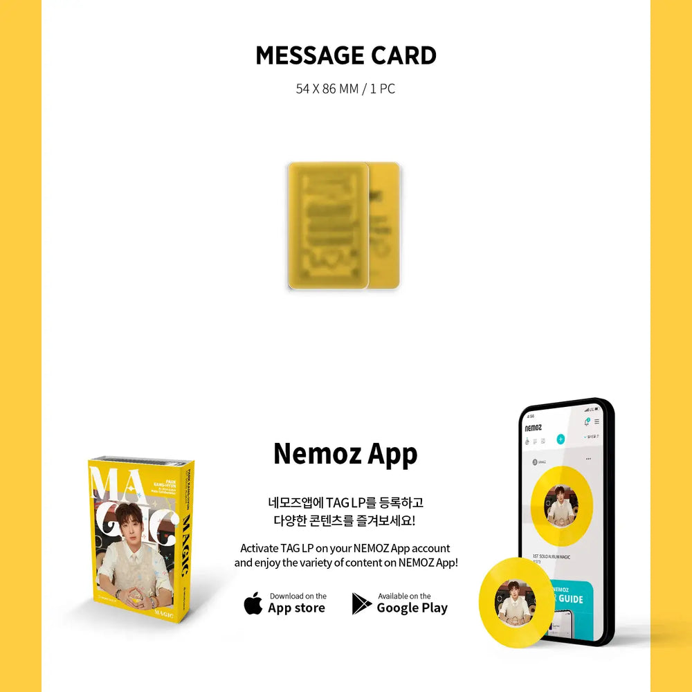 Park Kang hyun - Magic : 1st Solo Album (Pop Color Ver.) - Nemoz Lab / Ichilpalgu Sound - Album - Harumio