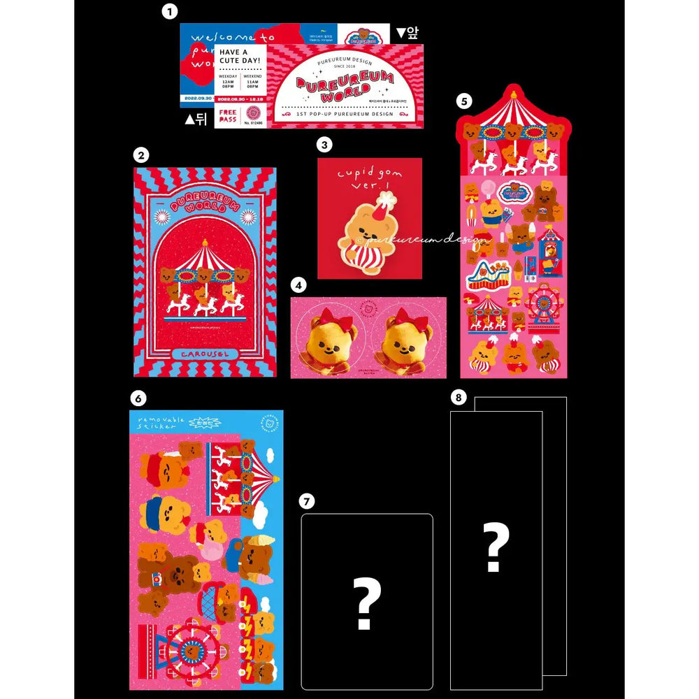 Pureureumdesign - Cupid Bear Amusement Park Pack - Pureureumdesign - Home & Living, Accessories - Harumio