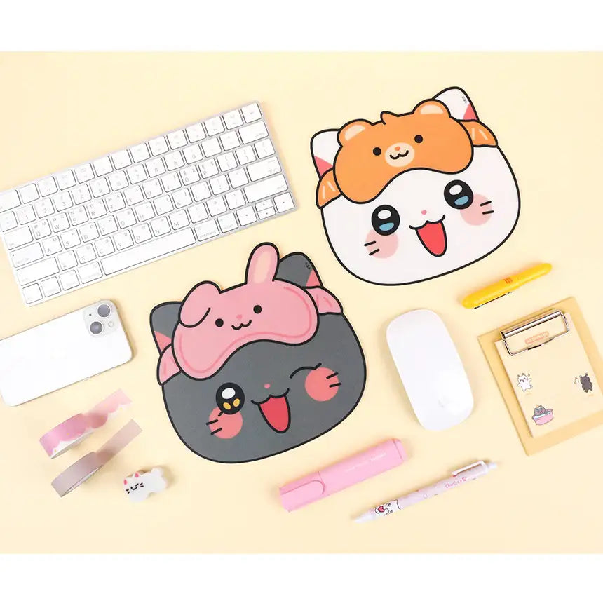 Meow Man - Sleeping Mask Mousepad - Webtoon Friends - Home & Living, Accessories - Harumio Meow Man - Sleeping Mask Mousepad - Webtoon Friends - Home & Living, Accessories - Harumio