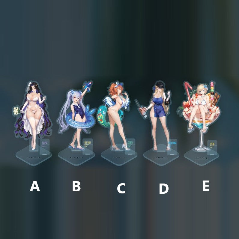 Brown Dust II - 2nd Anniversary Pop-up Store - Summer Night Acrylic Stand - V-SQUARE - Acrylic Stand - Harumio