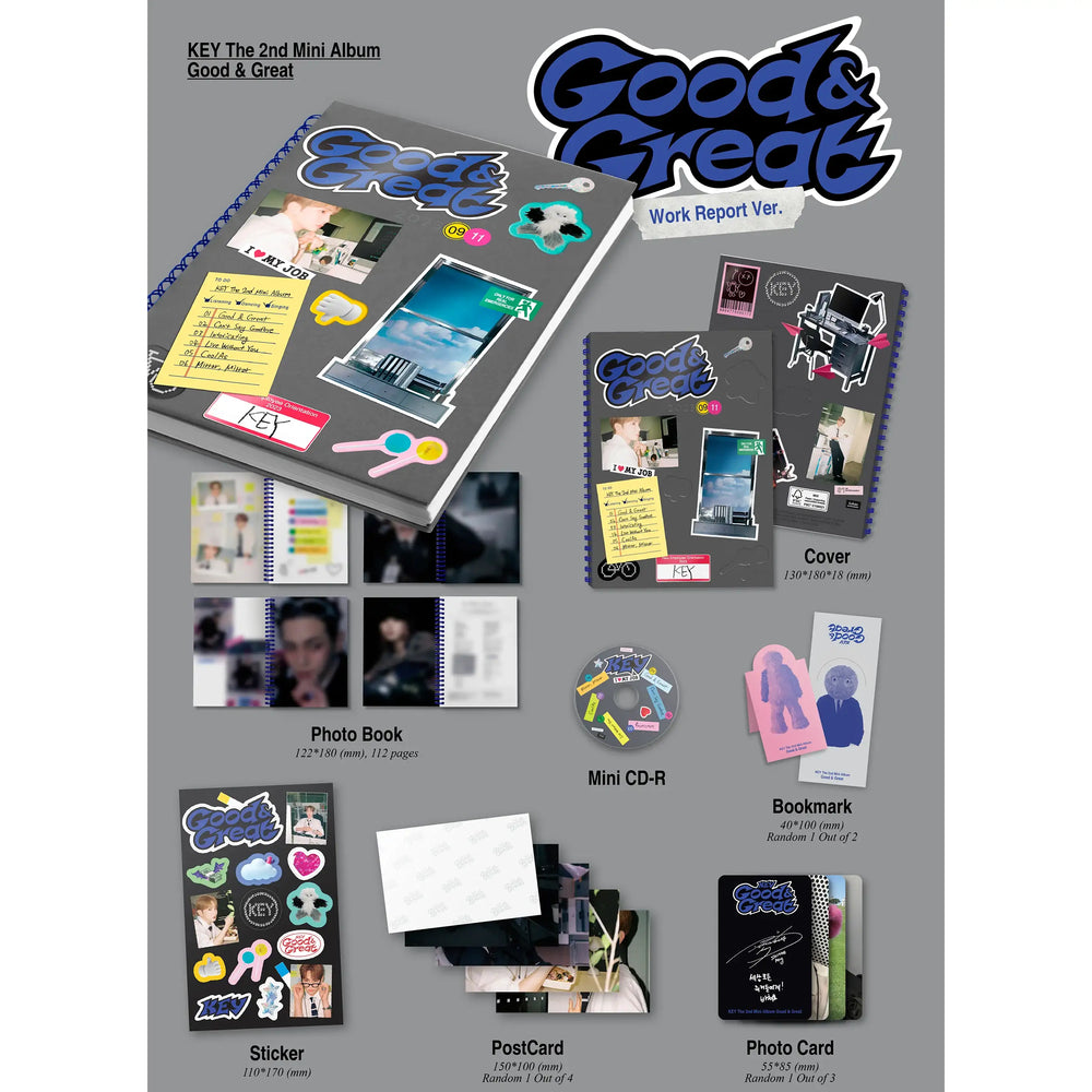 SHINEE Key - Good & Great : 2nd Mini Album (Work Report Version) - SHINEE Key - Album - Harumio