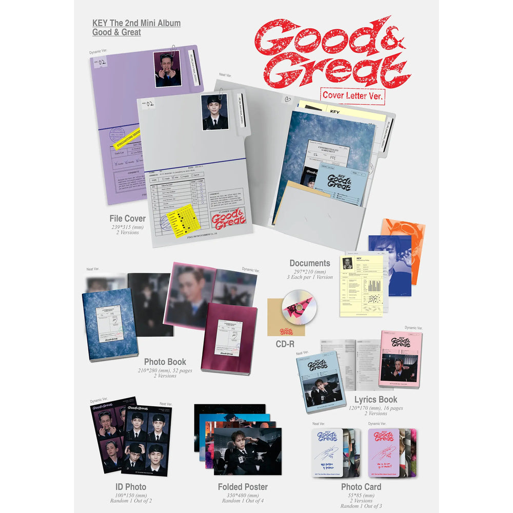 SHINEE Key - Good & Great : 2nd Mini Album (Cover Letter Version) - SHINEE Key - Album - Harumio
