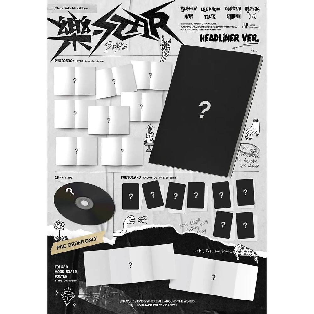 Stray Kids - 樂-Star : 8th Mini Album (Headliner Version) - Stray Kids - Album - Harumio
