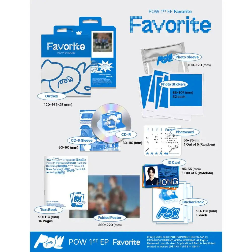 POW – Favorite : 1st EP (Random) - POW - Album - Harumio