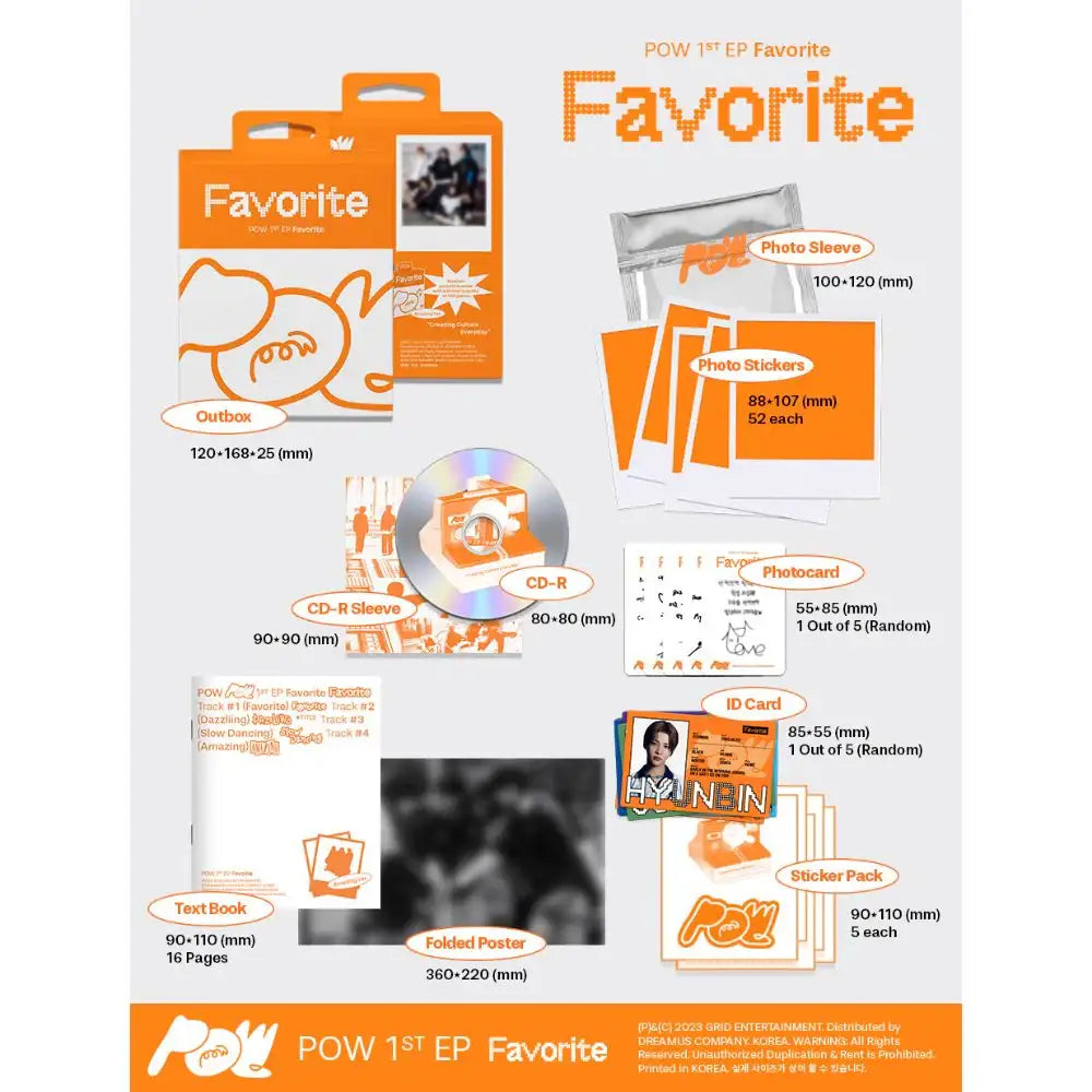 POW – Favorite : 1st EP (Random) - POW - Album - Harumio POW – Favorite : 1st EP (Random) - POW - Album - Harumio