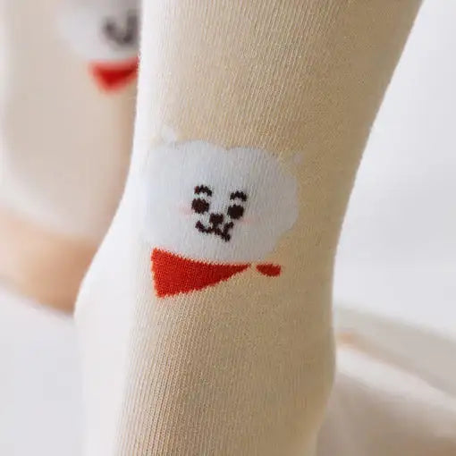 BT21 - RJ Basic Jacquard Socks - BT21 - Socks - Harumio BT21 - RJ Basic Jacquard Socks - BT21 - Socks - Harumio