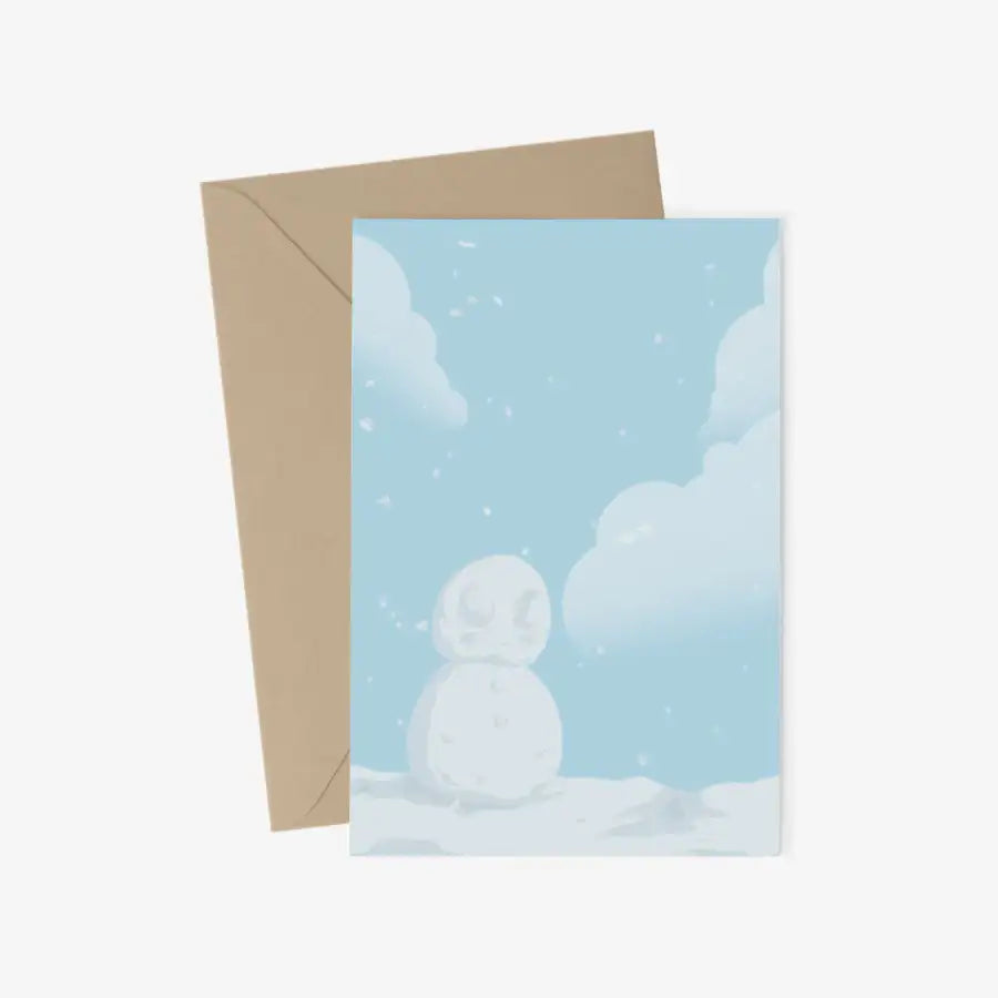 Little Waegjeo - Winter Snowfall Postcard & Envelope Set - Marpple Shop - Postcard - Harumio