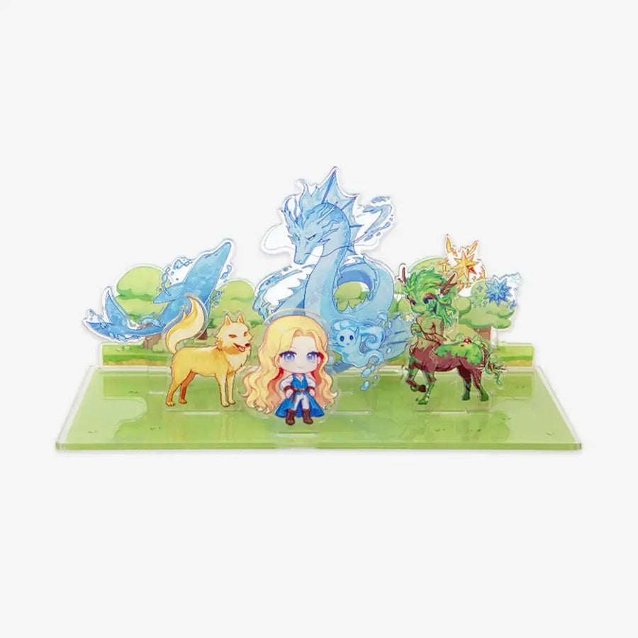 The Golden-Haired Summoner - Acrylic Diorama - Lezhin - Acrylic Diorama - Harumio