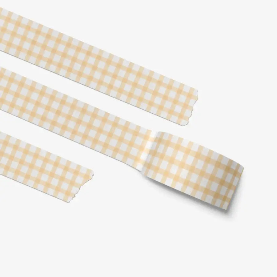 studioAM - Yellow Check Masking Tape - Marpple Shop - Masking Tape - Harumio