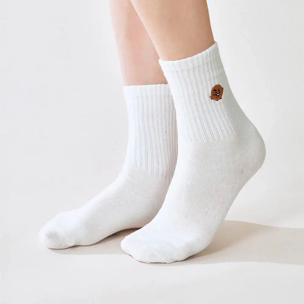 BT21 - SHOOKY Basic Embroidery Socks - BT21 - Socks - Harumio